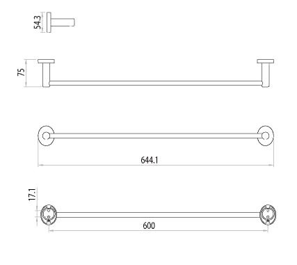 Полотенцедержатель Lemark Atlantiss LM3238C