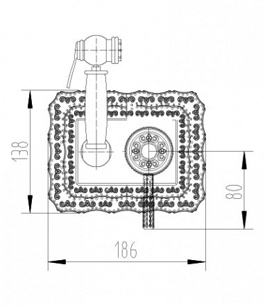 Смеситель Lemark Jasmine LM6619B с гигиеническим душем, встраиваемый, бронза