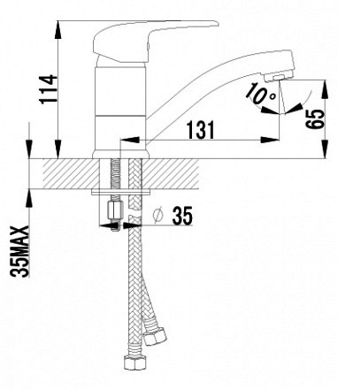 Смеситель для раковины Lemark Pramen LM3307C