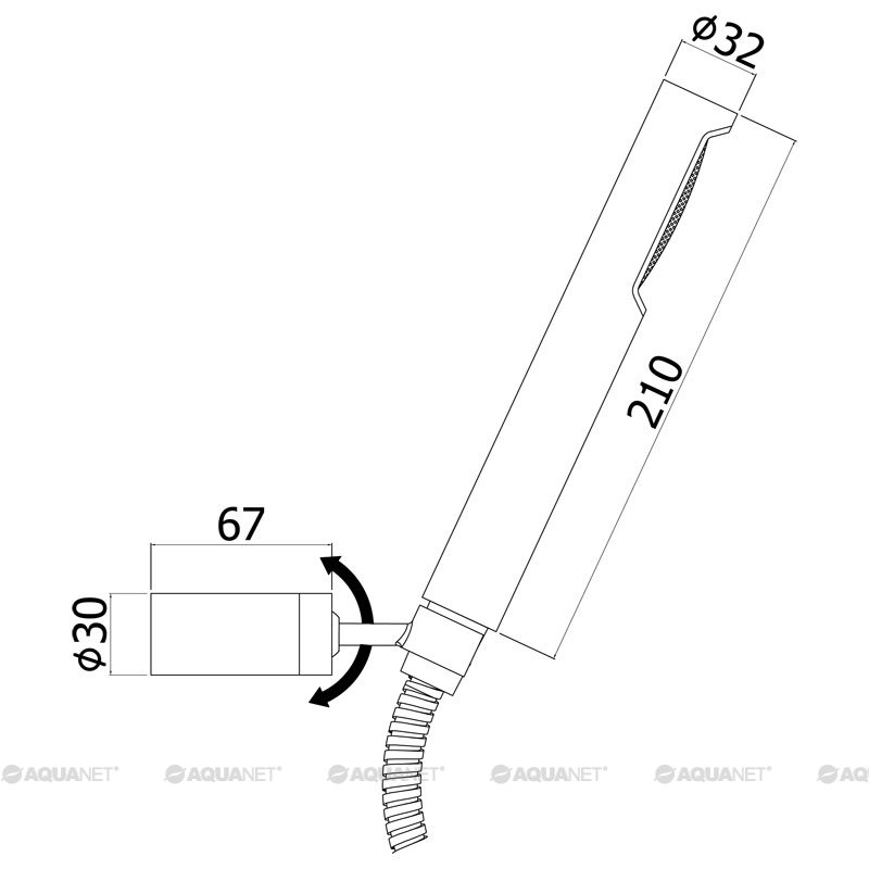 Душевой гарнитур Paffoni Birillo ZDUP036ST