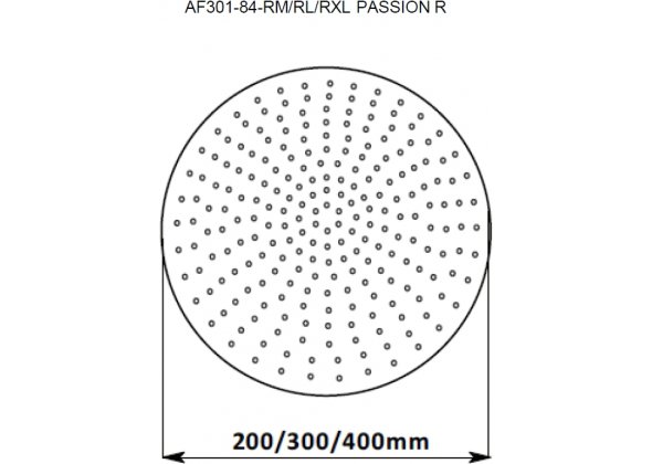 Верхний душ Aquanet Passion AF301-84-RXL 400x400